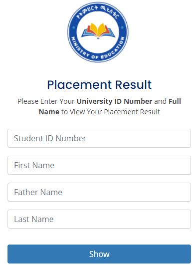University Placement Result 2022